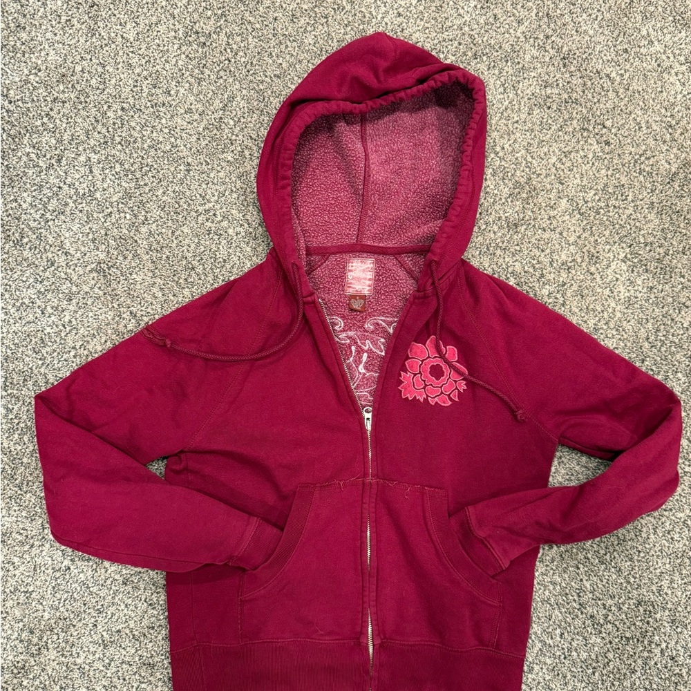 Lucky Brand Burgundy Hoodie